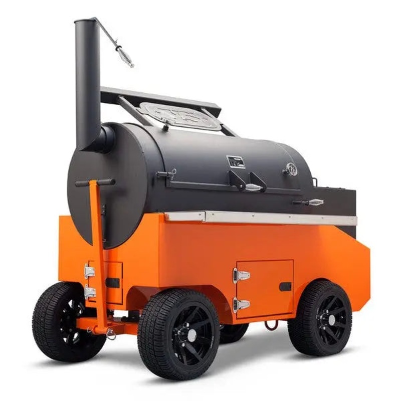 Yoder Smokers 26" Cimarron Offset Smoker on Competition Cart