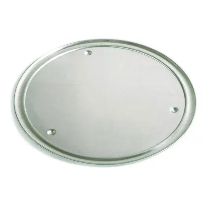 GI Metal 16" Pizza Tray with Edge and Feet