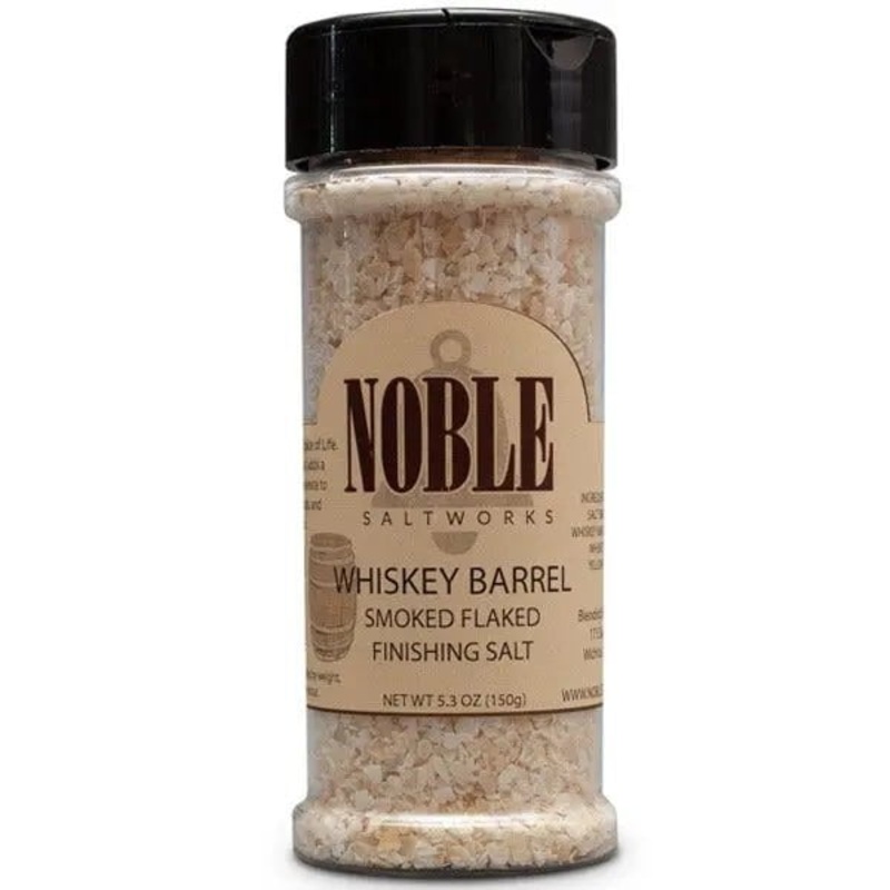 Noble Saltworks Whiskey Barrel Smoked Flaked Finishing Salt
