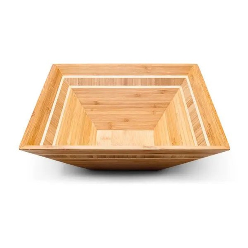 Totally Bamboo 12" Square Inlay Bowl