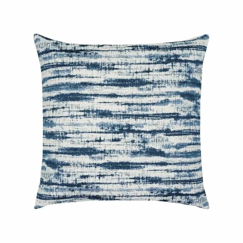 Elaine Smith Linear Indigo 20" Square Pillow