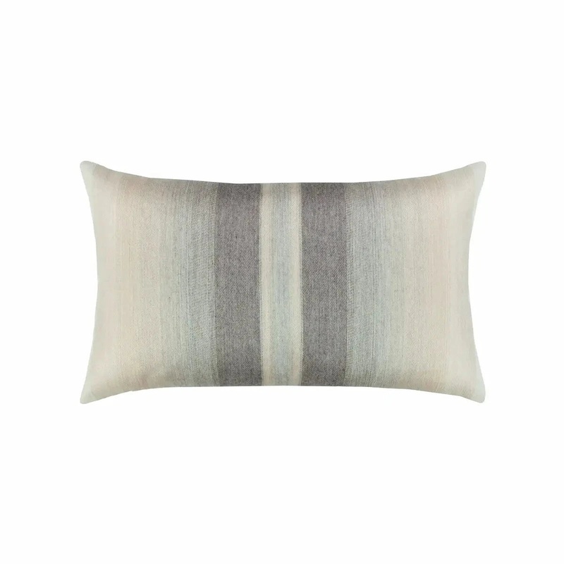 Elaine Smith Ombre Grigio Lumbar Pillow