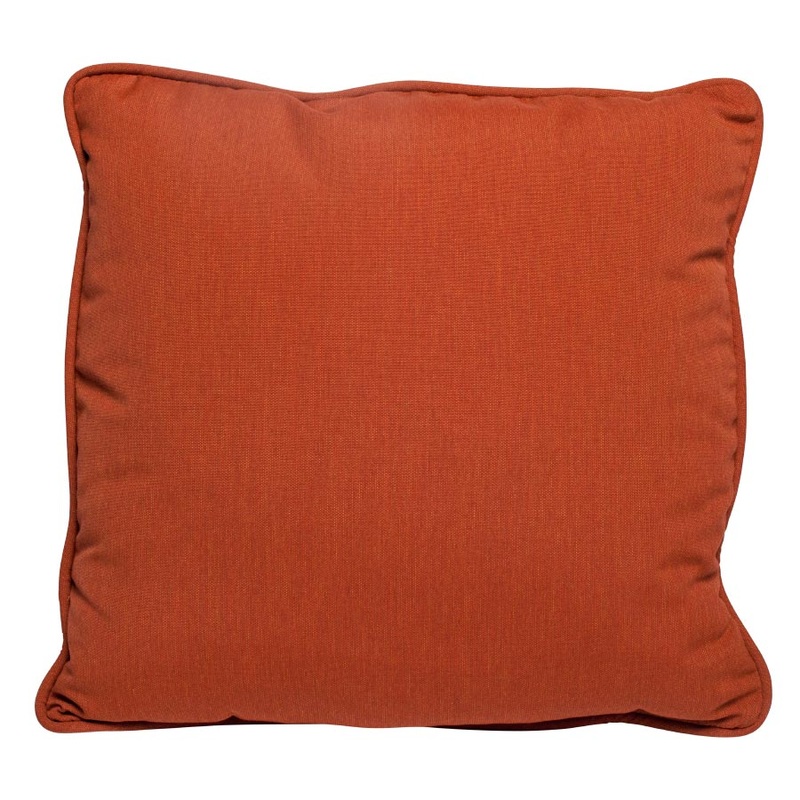 Woodard 20" Square Throw Pillow in Canvas Brick