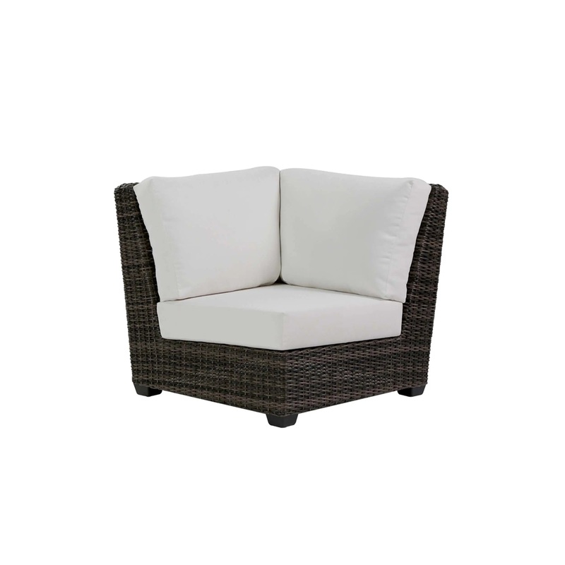 Coral Gables Corner Sectional Piece with Switch Flax Cushions