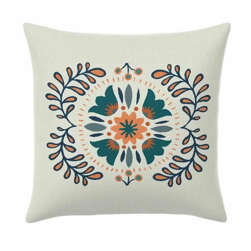 Otomia Medallion Resort 20" Square Throw Pillow