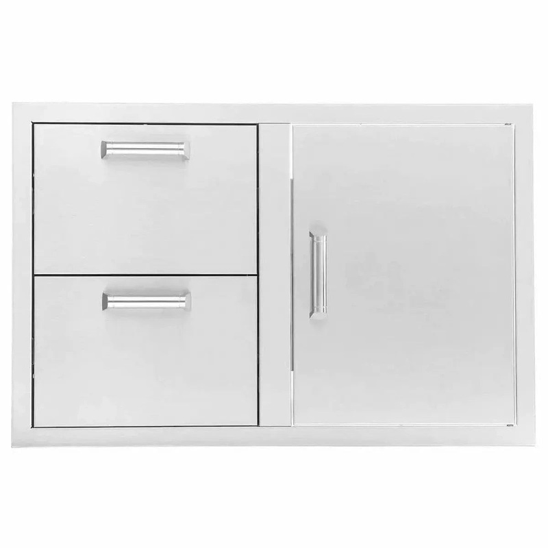 Quivira 32" Access Door & Double Drawer Combo with Reversible Door