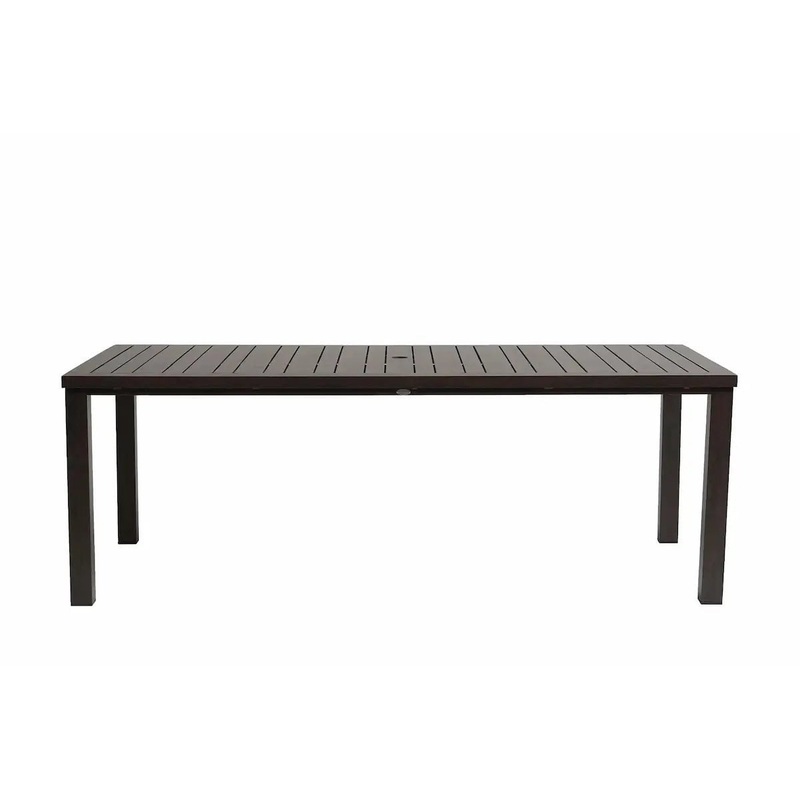 Ratana Canbria 84" x 44" Rectangle Dining Table in Hessonite Garnet