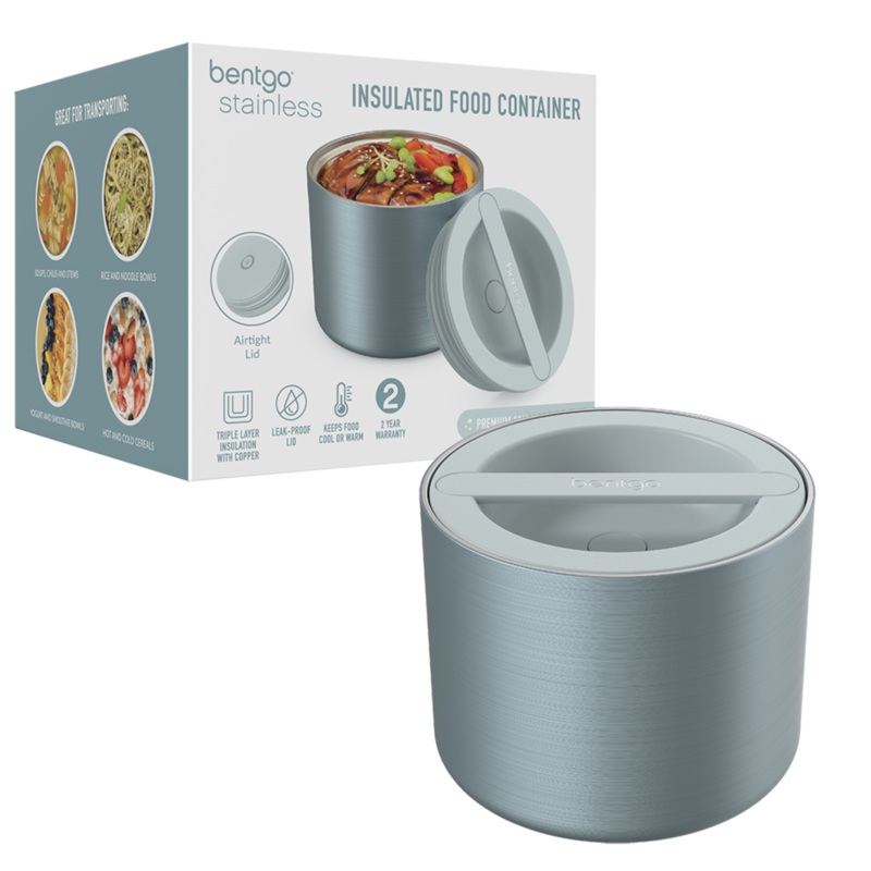 Bentgo S/S Insulated Food Container 560ml - Aqua