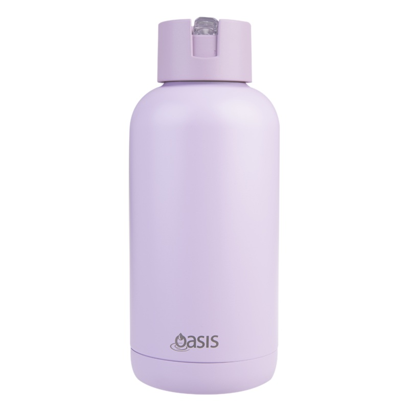 Oasis 'Moda' Ceramic Lined S/S Triple Wall Insulated Drink Bottle 1.5lt - Orchid