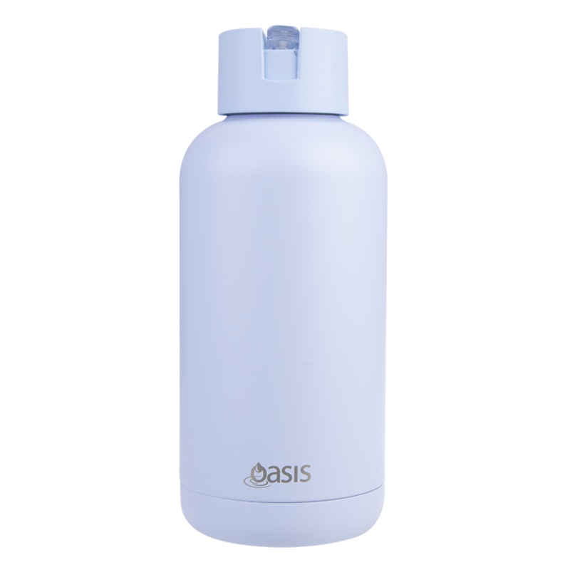 Oasis 'Moda' Ceramic Lined S/S Triple Wall Insulated Drink Bottle 1.5lt - Periwinkle