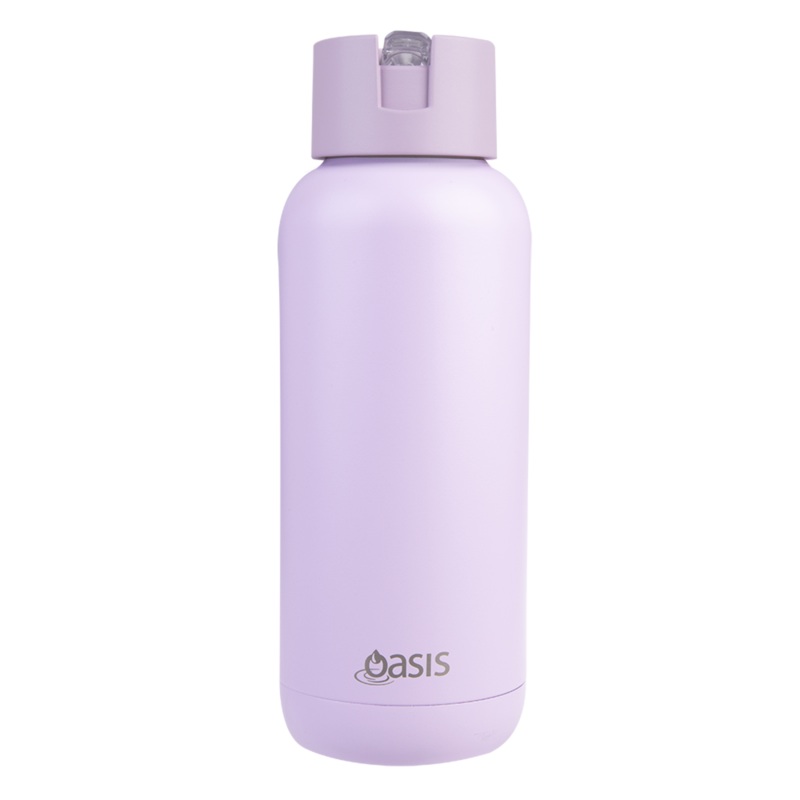 Oasis 'Moda' Ceramic Lined S/S Triple Wall Insulated Drink Bottle 1Lt - Orchid