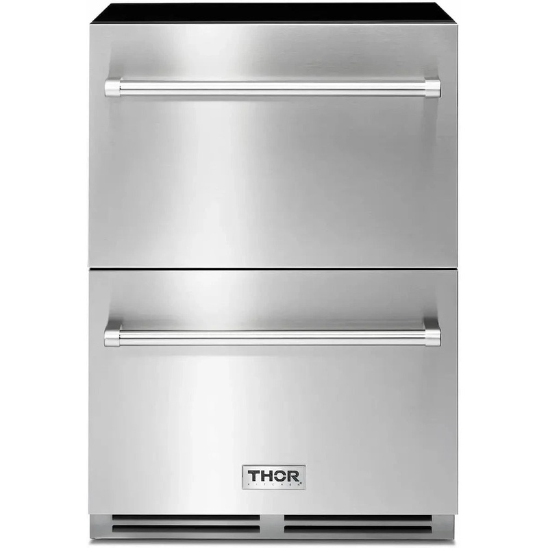Thor 24" Indoor / Outdoor Undercounter Double Drawer Refrigerator, TRF24U