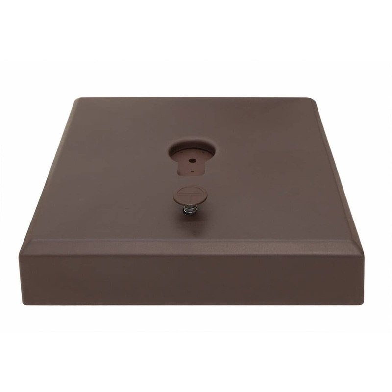Treasure Garden AKZ13 Rolling Umbrella Base with Bronze Finish - Updated Model