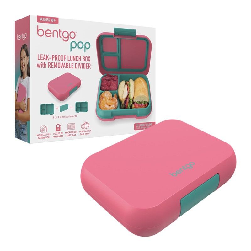 Bentgo Pop Lunch Box - Bright Coral / Teal
