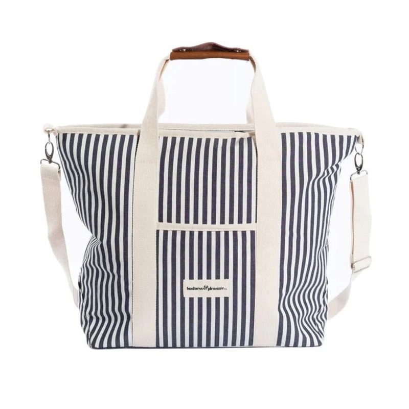Business & Pleasure Co The Cooler Tote - Laurens Navy Stripe