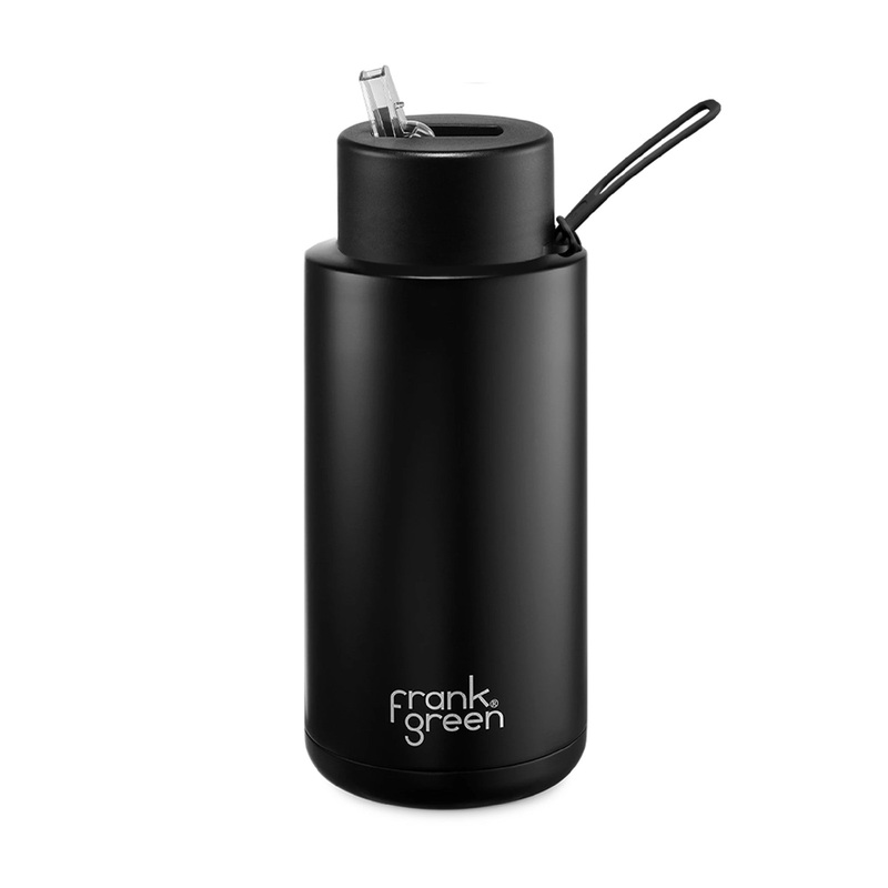 Frank Green Ceramic Reusable Bottle 34oz / 1000ml - Midnight