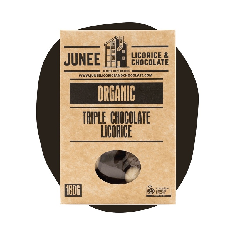 Junee Licorice & Chocolate: Triple Chocolate Licorice 180g
