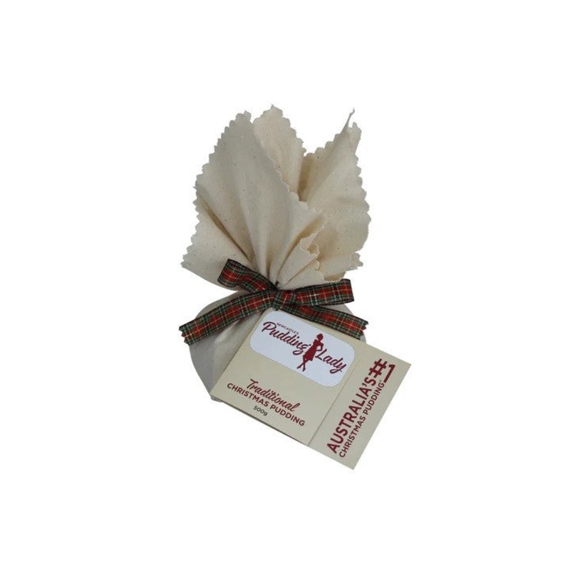 Pudding Lady Christmas Pudding 500g - Round
