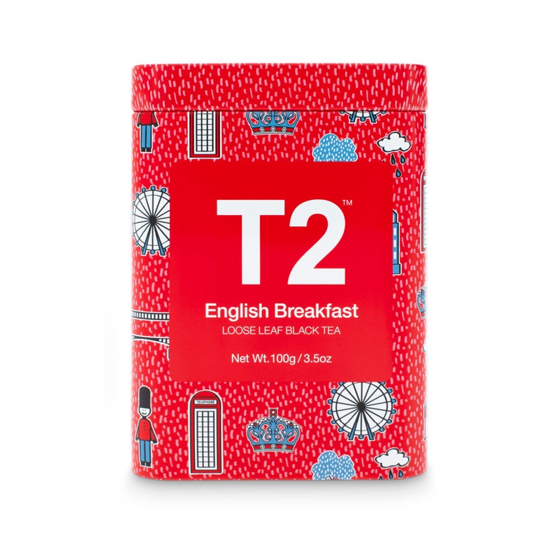 T2 English Breakfast 100g - Icon Tin