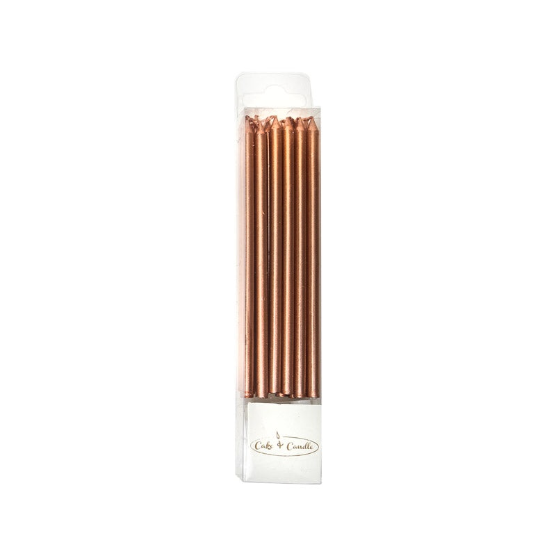 Cake & Candle - Cake Candles Pack of 12 - Rose Gold
