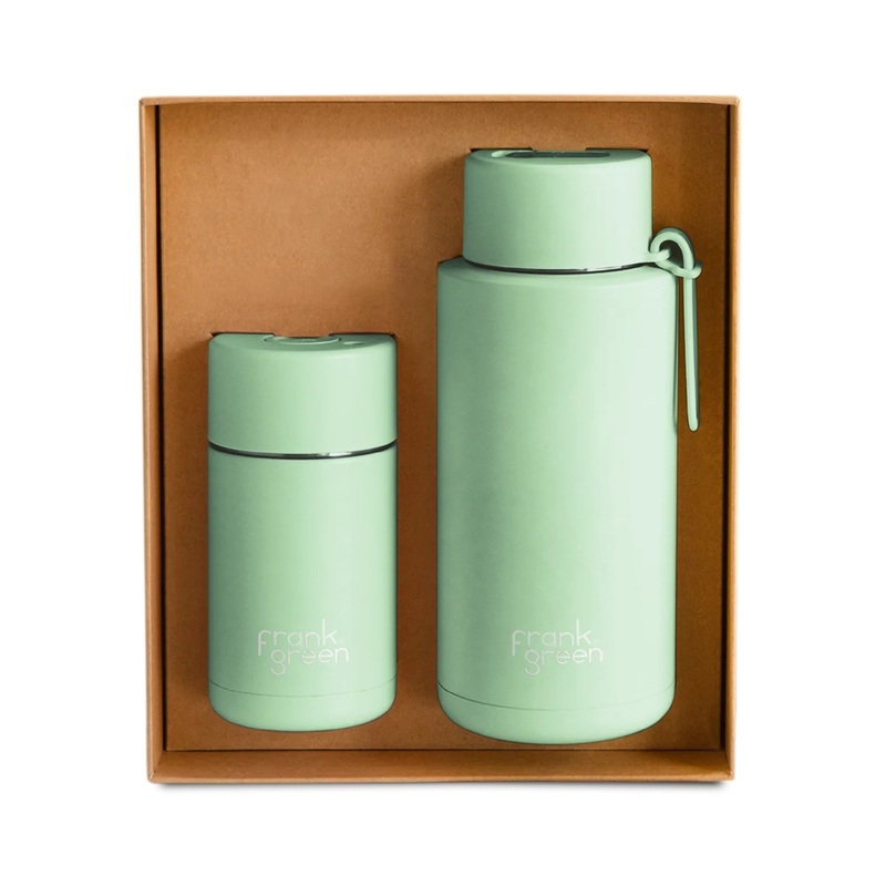 Frank Green The Essentials Gift Set 12oz + 34oz - Mint Gelato