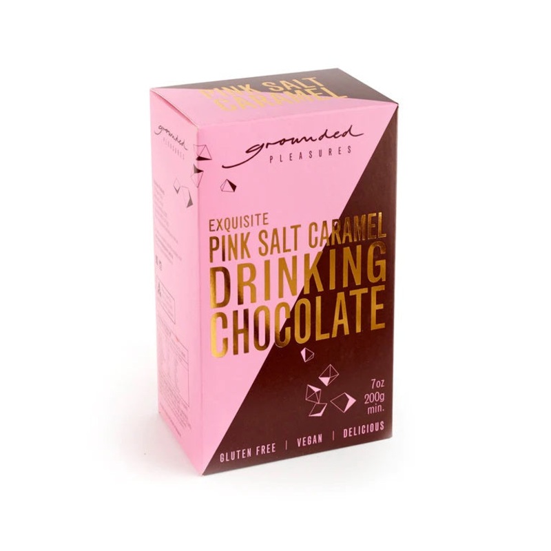 Grounded Pleasures Pink Salt Caramel Drinking Chocolate 200g