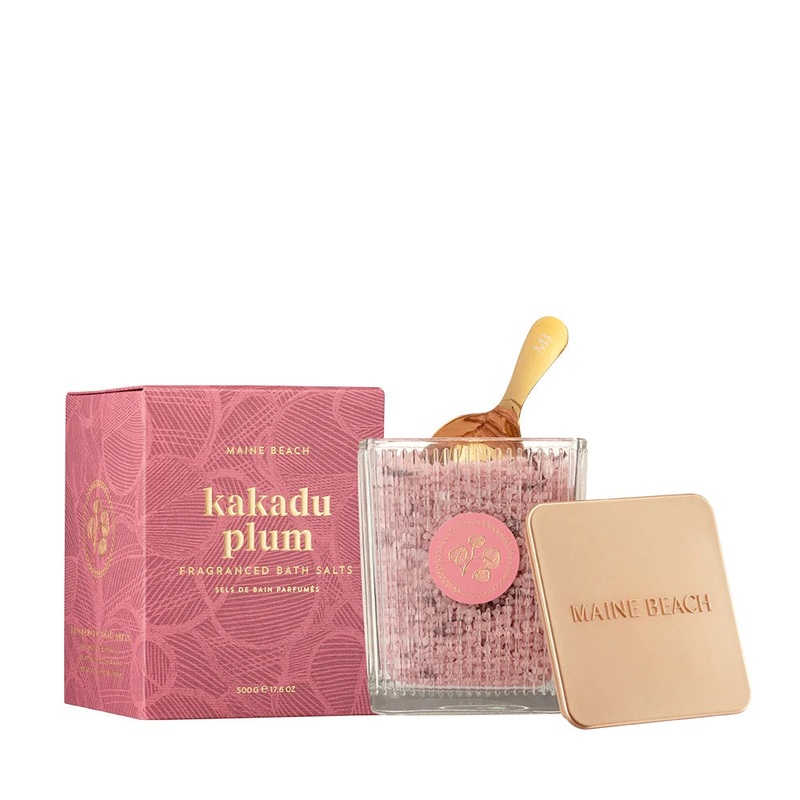 Maine Beach Kakadu Plum - Bath Salts 500g - Jar & Metal Spoon