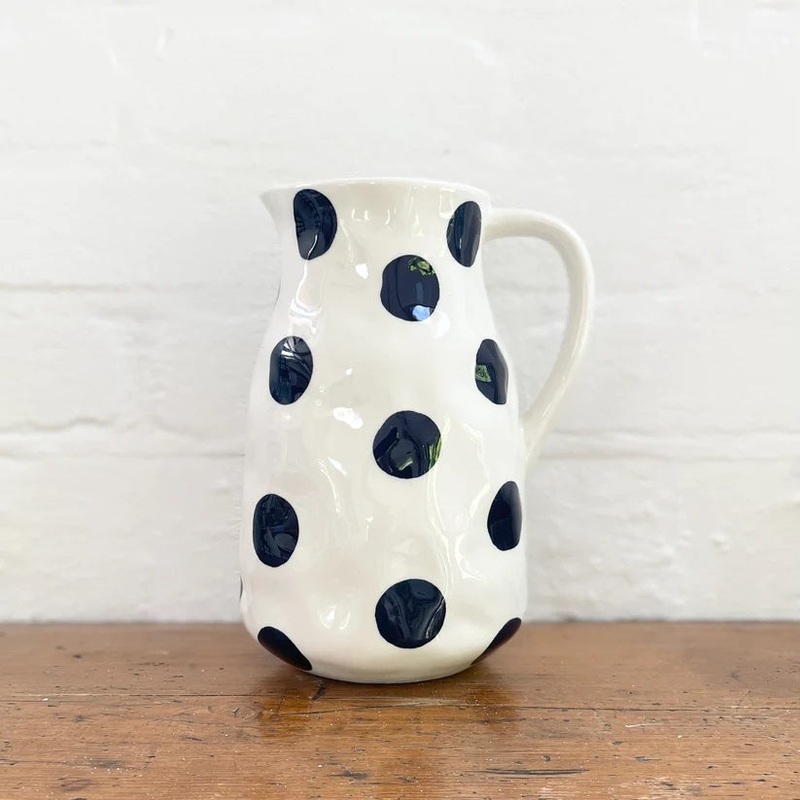 Noss & Co Large Jug - Navy Spot