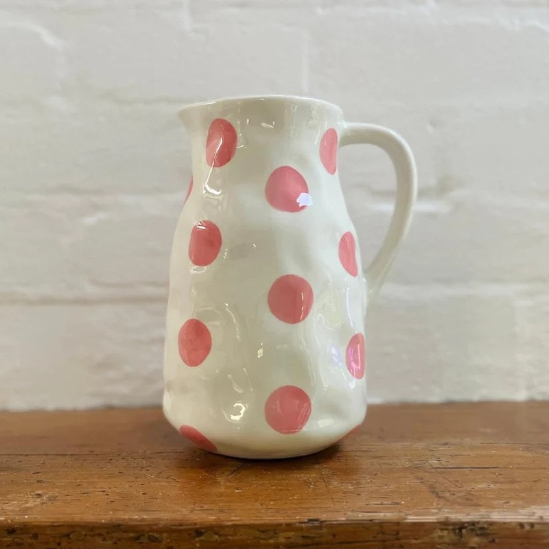 Noss & Co Large Jug - Pink Spot