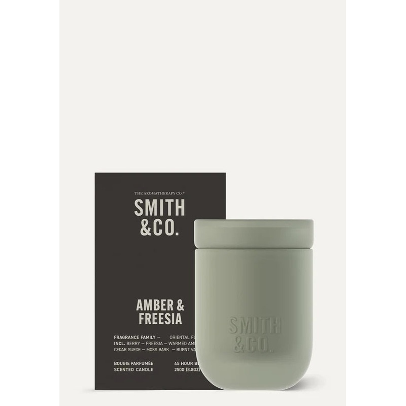 Smith & Co Candle 250g - Amber & Freesia