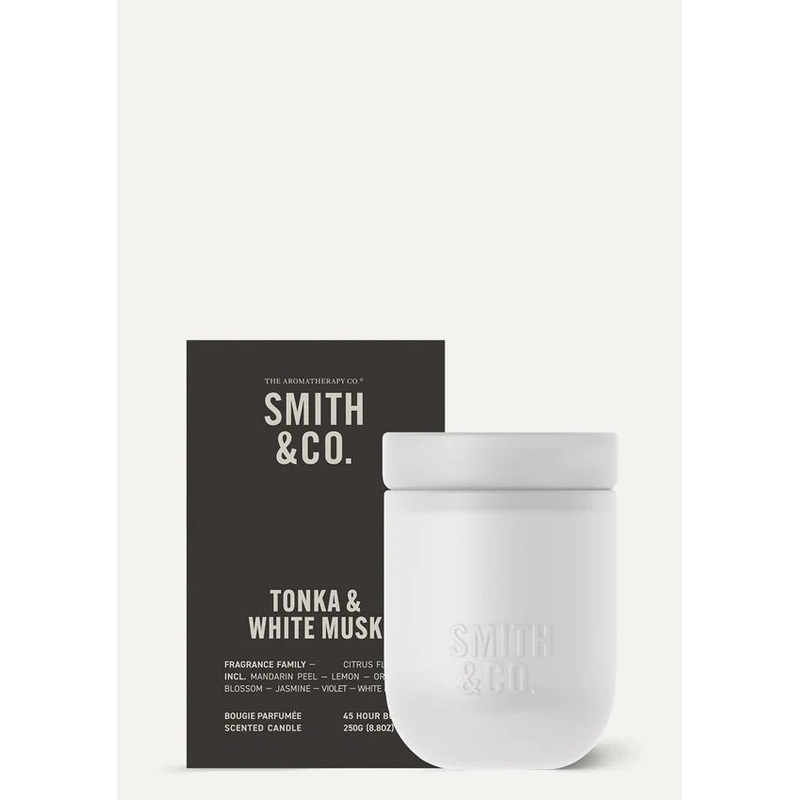 Smith & Co Candle 250g - Tonka & White Musk