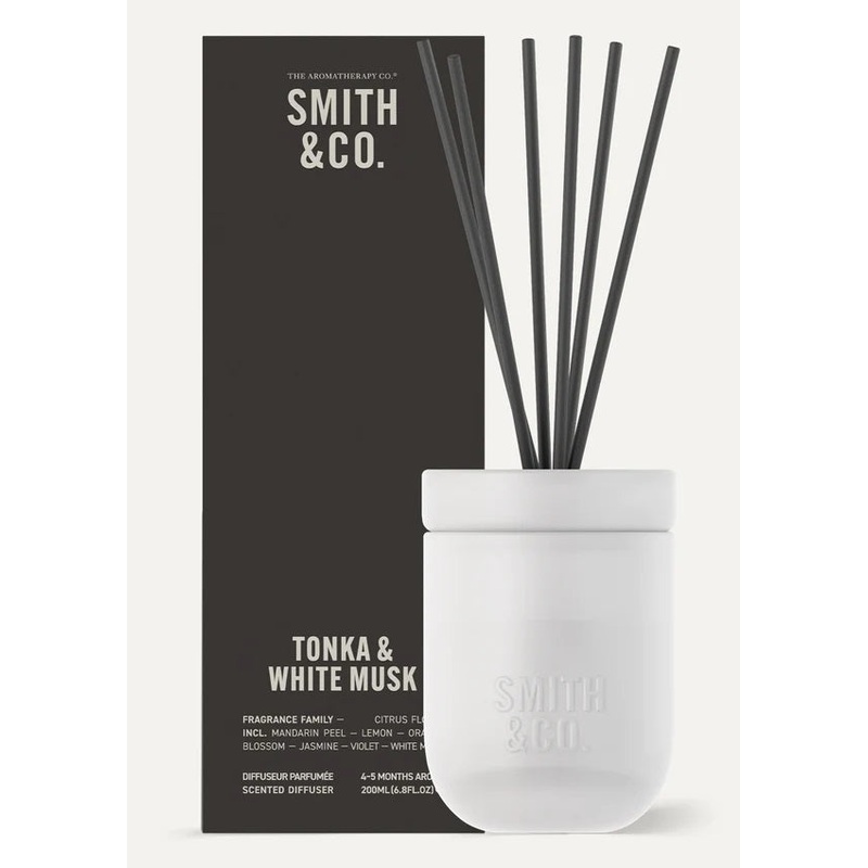 Smith & Co Diffuser 200ml - Tonka & White Musk