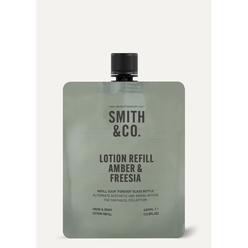 Smith & Co Hand Body Lotion Refill 400ml - Amber & Freesia