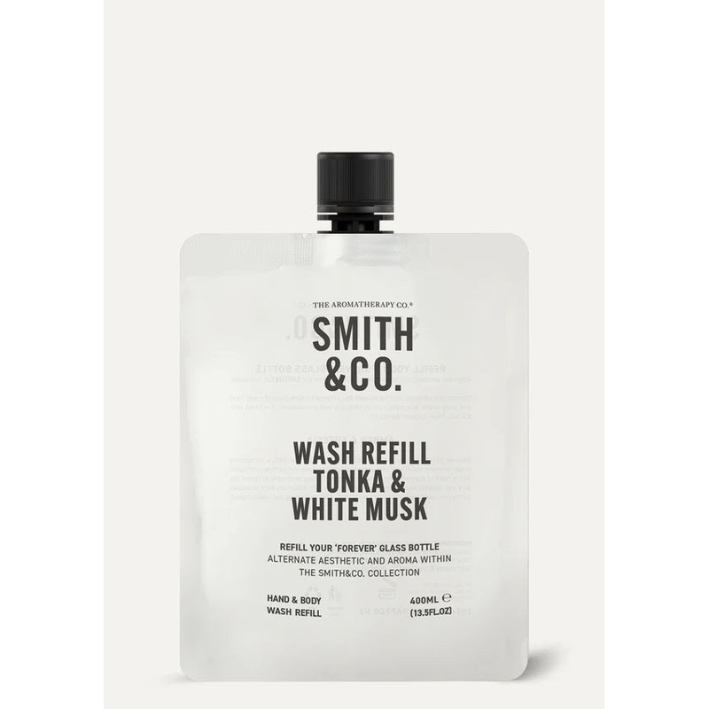 Smith & Co Hand Body Wash Refill 400ml - Tonka & White Musk