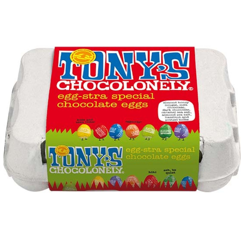 Tony's Chocolonely 150g - Easter Egg Carton 12 Assorted Eggs
