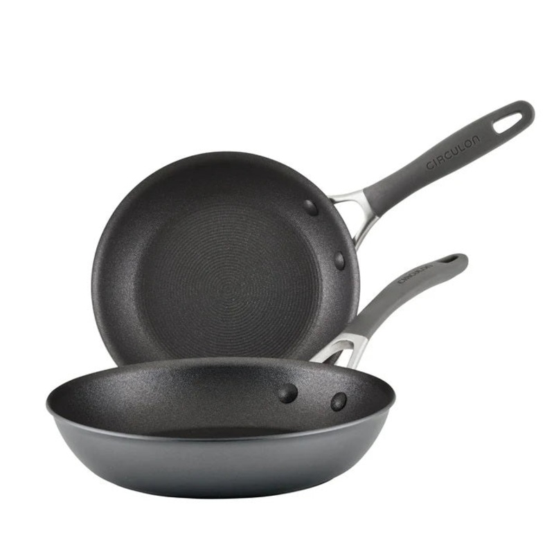 Circulon ScratchDefense Non Stick Open Skillet Twin Pack 21.5 + 25.4cm
