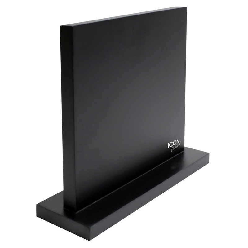 Icon Chef Magnetic Knife Stand Duo - Black