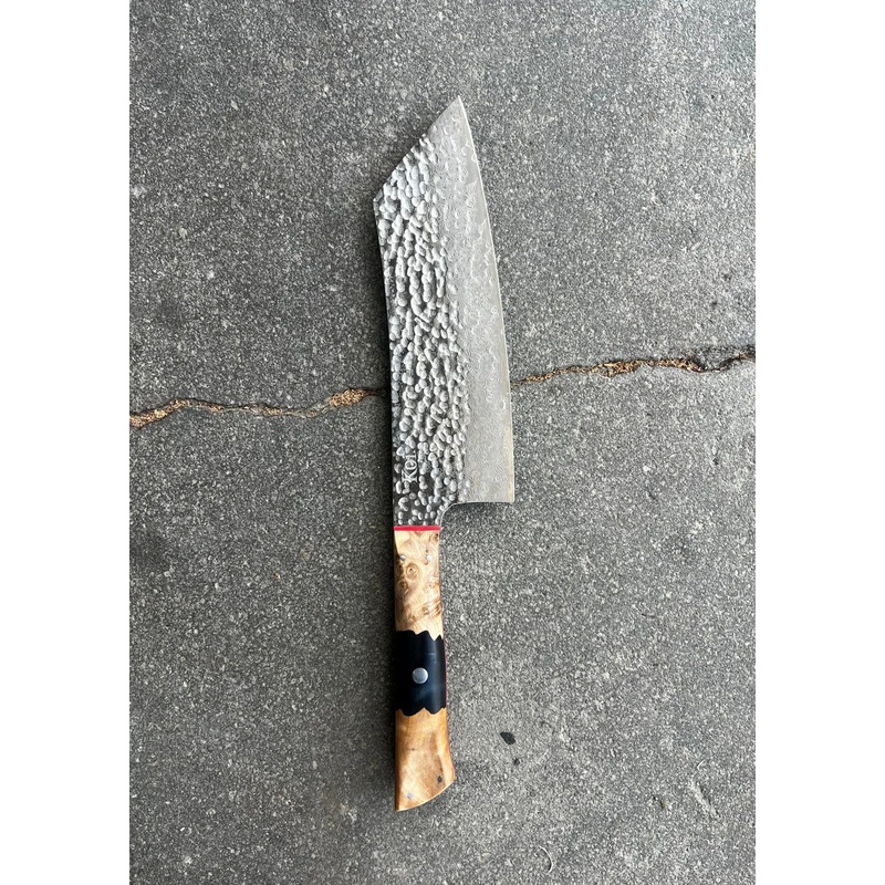 Koi Chef's Knife Hammered Bunka - Navy Blue