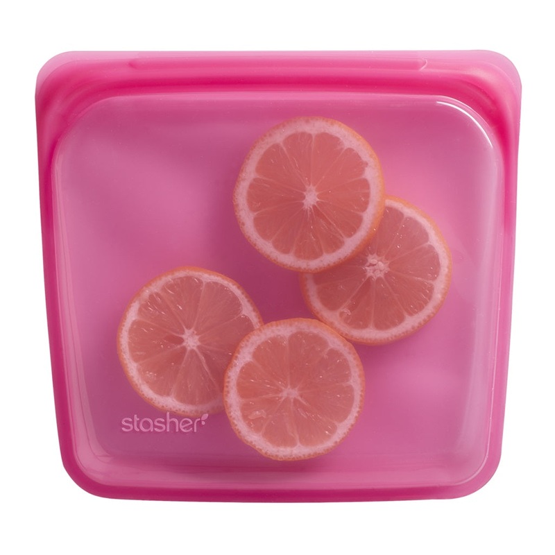 Stasher Sandwich 450ml - Raspberry