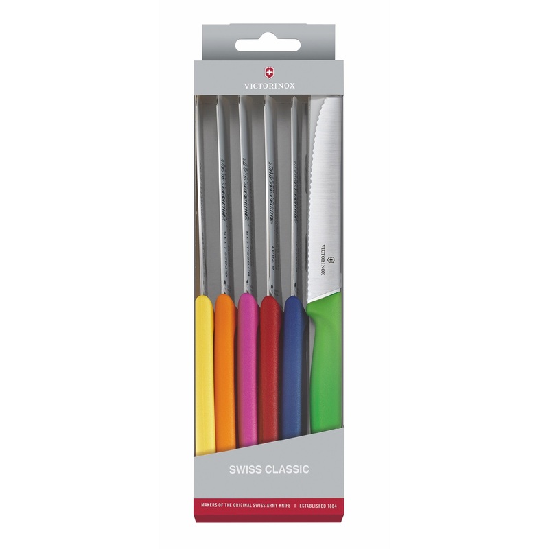 Victorinox Steak Knife 11cm Set of 6 - Multi Colour