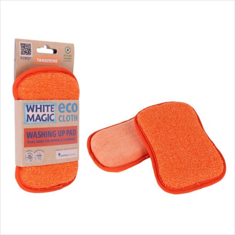 White Magic Washing Up Pad - Tangerine