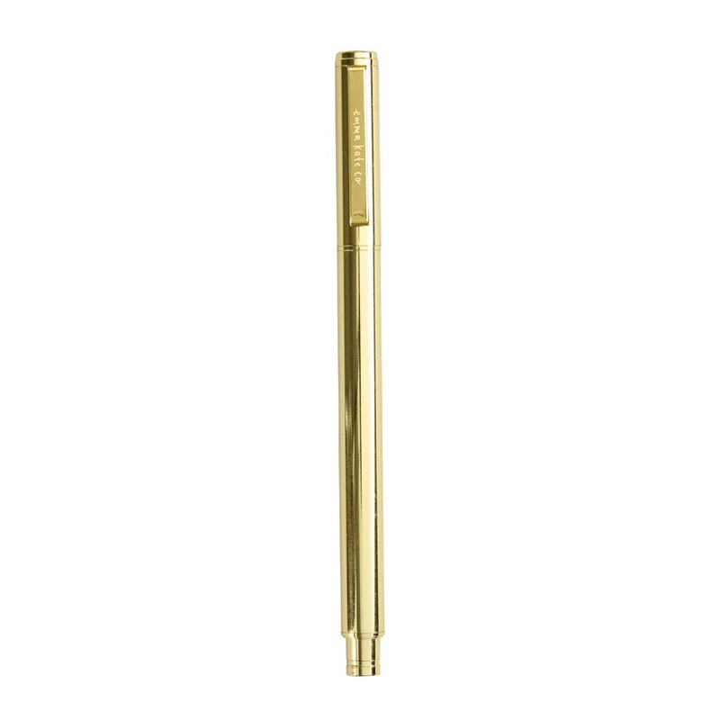 Emma Kate Co. Metal Rollerball Pen - Golden