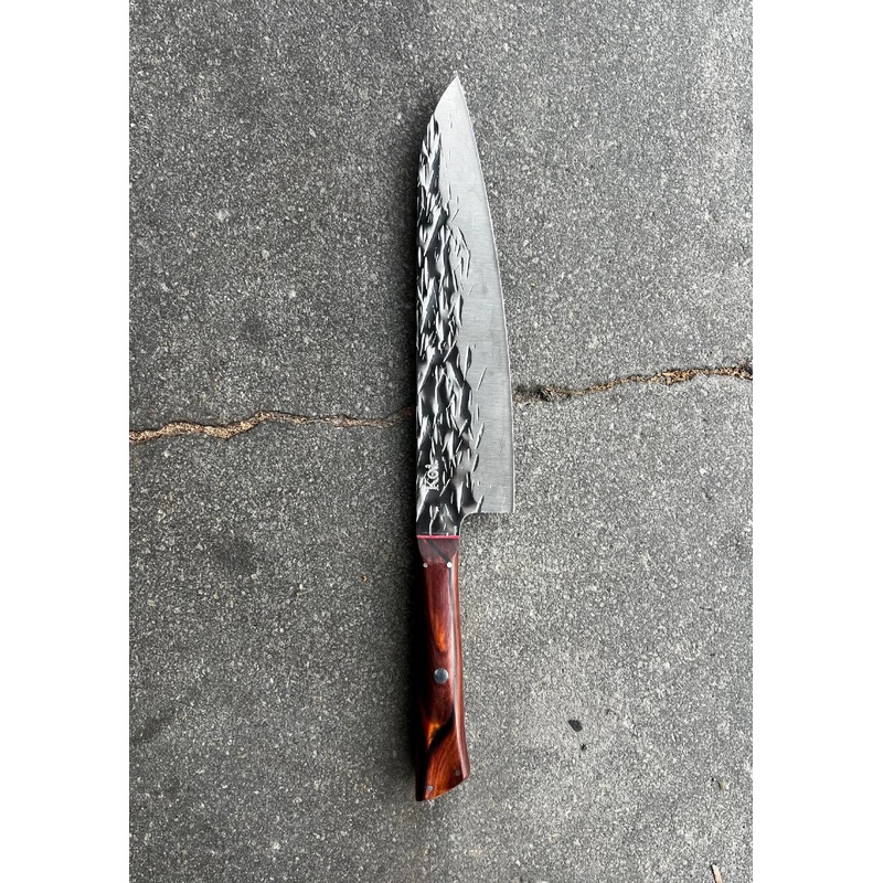 Koi Chef's Knife Bamboo - Dark Handle