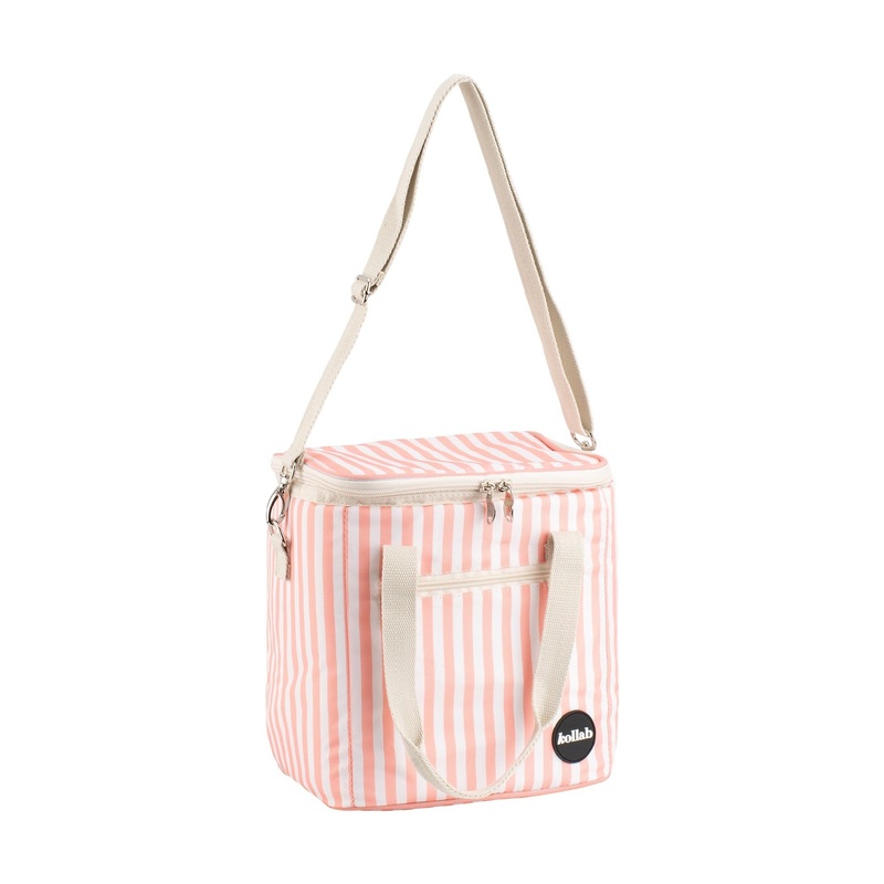 Kollab Mini Cooler - Coral Stripe