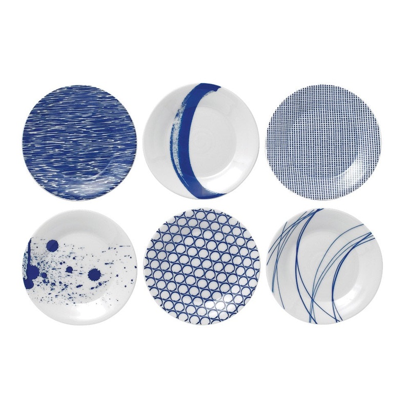 Royal Doulton Pacific Bowls 16cm Set of 6 - Blue