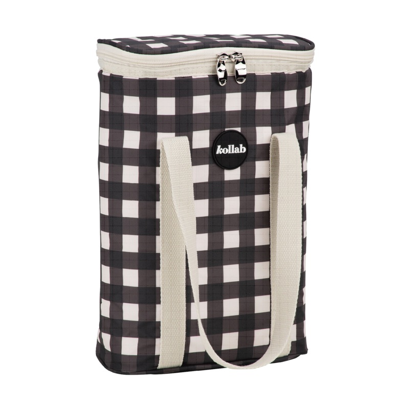 Kollab Wine Cooler Bag - Black Check