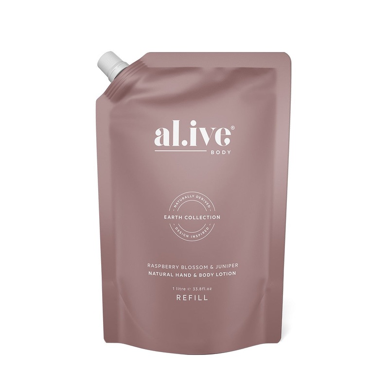 al.ive Hand & Body Lotion Refill Pouch 1lt - Applewood & Goji Berry