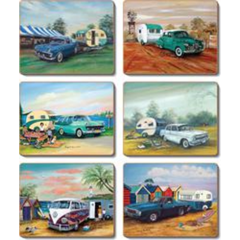 Cinnamon 'Classics & Caravans' Coasters Set of 6
