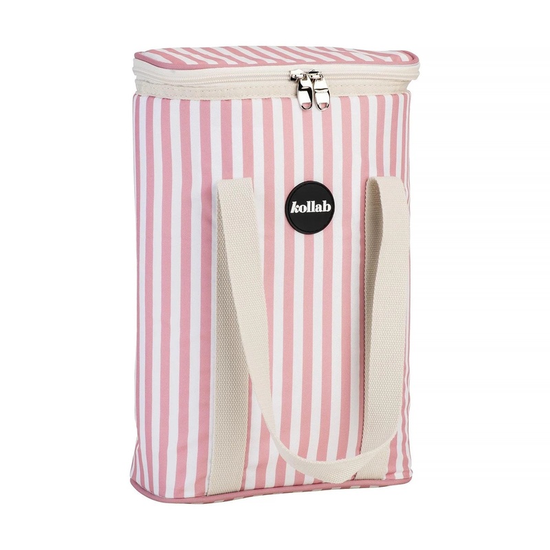 Kollab Wine Cooler Bag - Rose Stripe