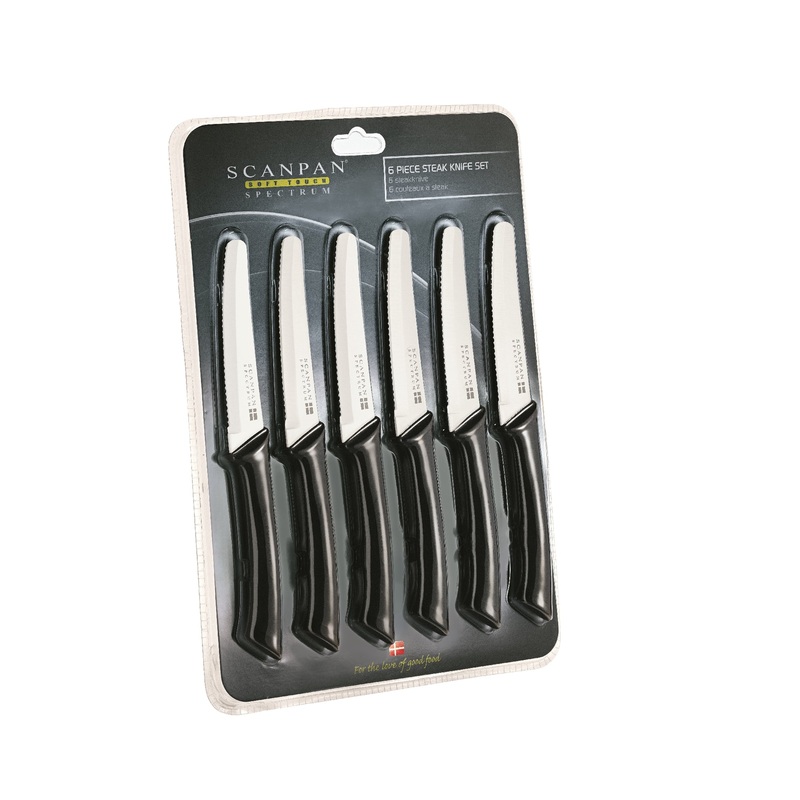 Scanpan Spectrum Steak Knives Set of 6 - Black